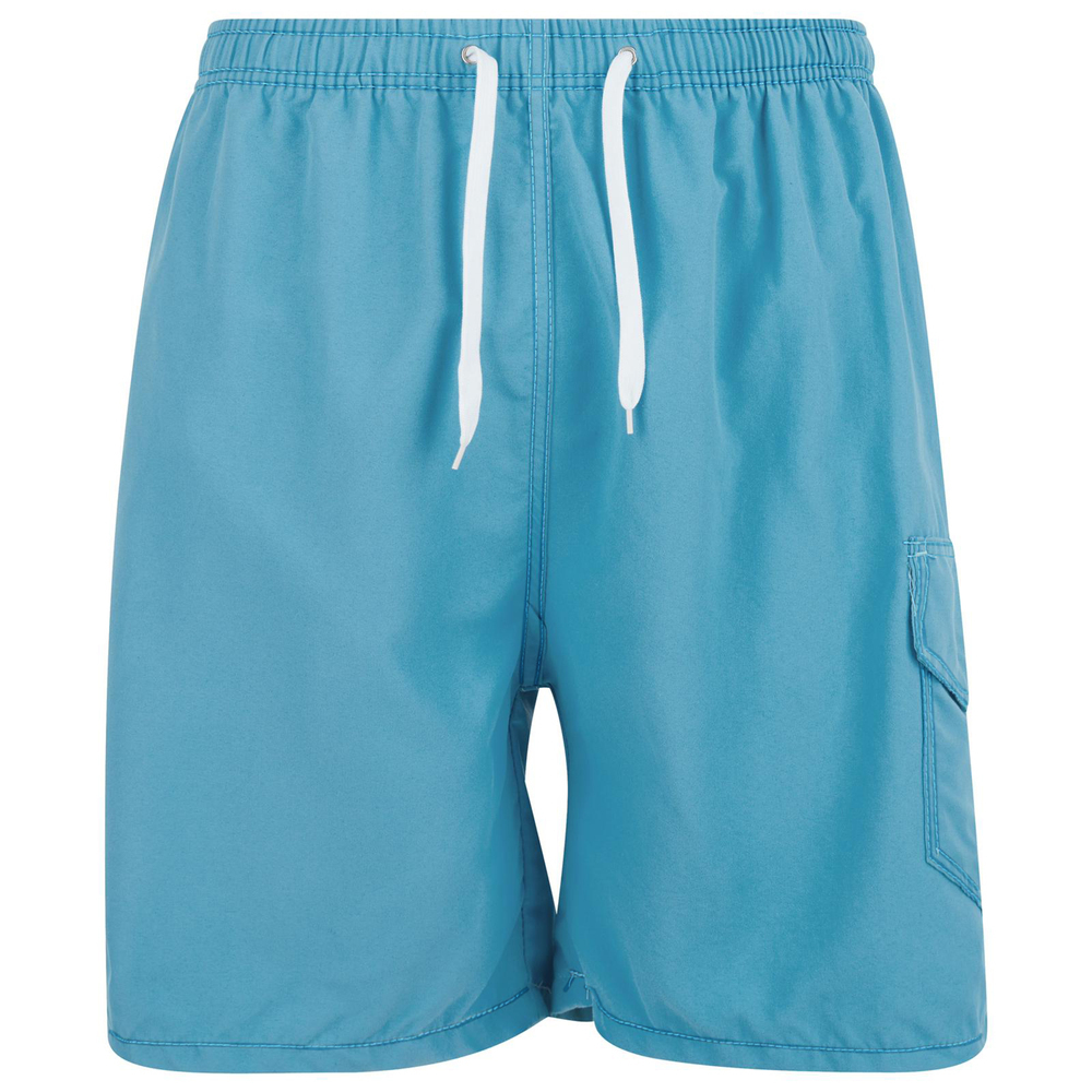 Mens Swim Trunks Adult Male Board Shorts Quick Dry, Cargo Pocket, Sea Foam